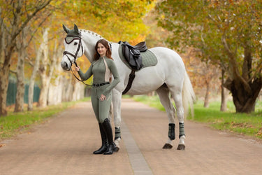 LeMieux Suede Close Contact Square Rosemary| Online For Equine