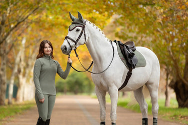 LeMieux Suede Close Contact Square Rosemary| Online For Equine