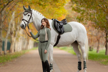 LeMieux Suede Close Contact Square Rosemary| Online For Equine