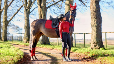 LeMieux Suede Dressage Square Chilli| Online For Equine