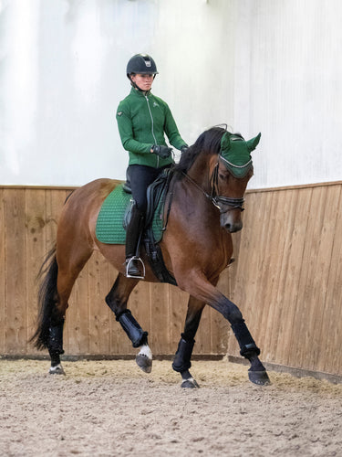 LeMieux Suede Dressage Square Hunter Green| Online For Equine