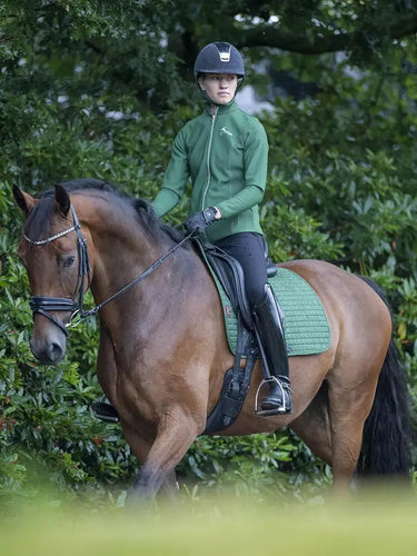 LeMieux Suede Dressage Square Hunter Green| Online For Equine