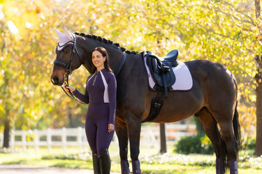 LeMieux Suede Dressage Square Lilac| Online For Equine