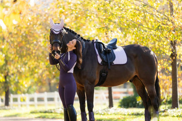LeMieux Suede Dressage Square Lilac| Online For Equine