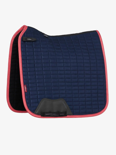 LeMieux Suede Dressage Square Navy/Cranberry| Online For Equine