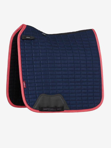 LeMieux Suede Dressage Square Navy/Cranberry| Online For Equine