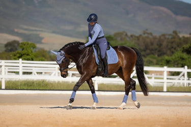 LeMieux Suede Dressage Square Powder Blue| Online For Equine