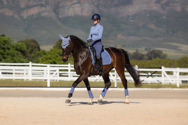 LeMieux Suede Dressage Square Powder Blue| Online For Equine
