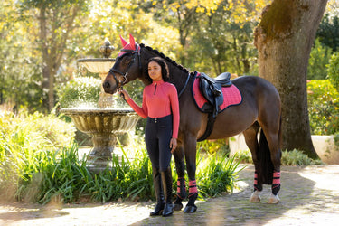 LeMieux Suede GP Square Cranberry| Online For Equine