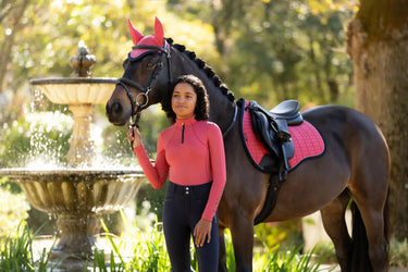 LeMieux Suede GP Square Cranberry| Online For Equine