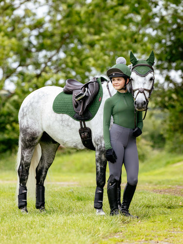 LeMieux Suede GP Square Hunter Green| Online For Equine