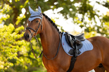 LeMieux Suede GP Square Powder Blue| Online For Equine