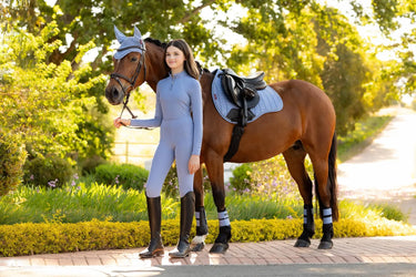 LeMieux Suede GP Square Powder Blue| Online For Equine
