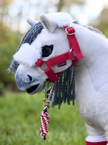LeMieux Toy Pony Christmas Headcollar & Leadrope Red