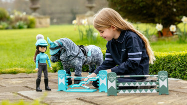 LeMieux Toy Pony Jump Set Azure/Sage/White| Online For Equine