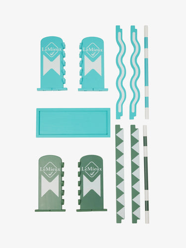 LeMieux Toy Pony Jump Set Azure/Sage/White| Online For Equine