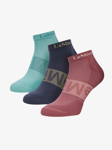 Buy LeMieux Trainer Socks 3 Pack Rosewood | Online for Equine