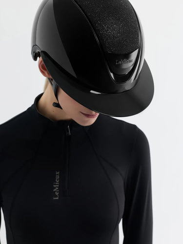 LeMieux Verv Black Gloss Competition Helmet| Online For Equine