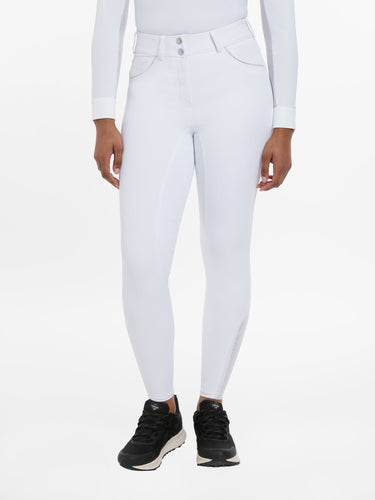 LeMieux Victoria Breeches Silicone Seat White| Online For Equine