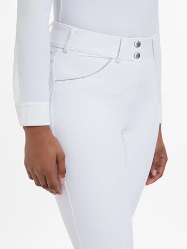 LeMieux Victoria Breeches Silicone Seat White| Online For Equine
