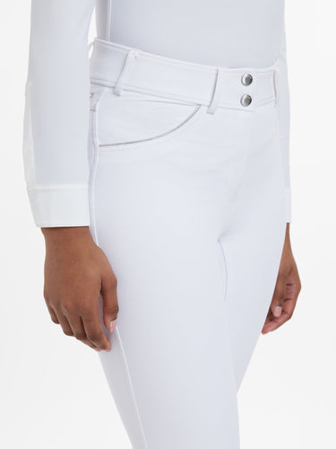 LeMieux Victoria Breeches Silicone Seat White| Online For Equine