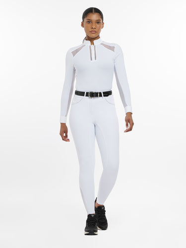 LeMieux Victoria Breeches Silicone Seat White| Online For Equine