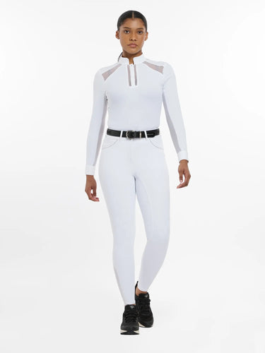 LeMieux Victoria Breeches Silicone Seat White| Online For Equine