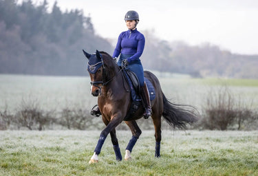Buy LeMieux Vintage Navy Rhone Dressage Square| Online for Equine
