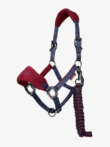 LeMieux Vogue Fleece Burgundy Headcollar & Leadrope Set| Online For Equine