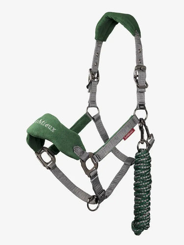 LeMieux Vogue Fleece Hunter Green Headcollar & Leadrope Set| Online For Equine