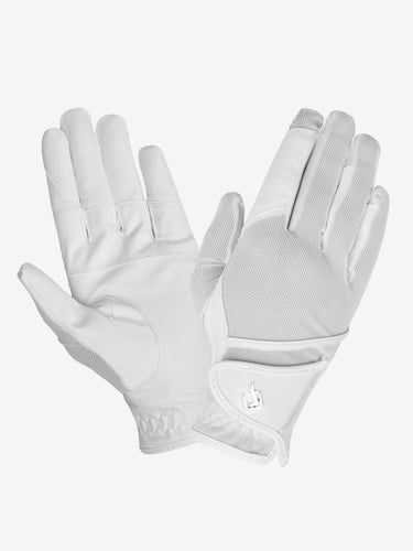 Buy LeMieux White Pro Mesh Gloves| Online for Equine