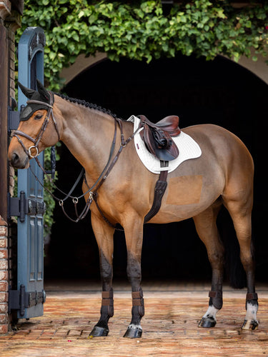 Buy LeMieux White ProSorb Plain 2 Pocket GP Square| Online for Equine