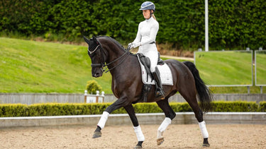 LeMieux White & Black Loire Classic Dressage Square| Online For Equine