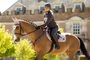 LeMieux Wild Rose Heritage Herringbone Jump Square Wild Rose| Online For Equine