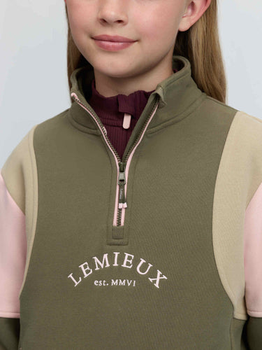 LeMieux Willow Green Young Rider Viola Quarter Zip Sweat| Online For Equine
