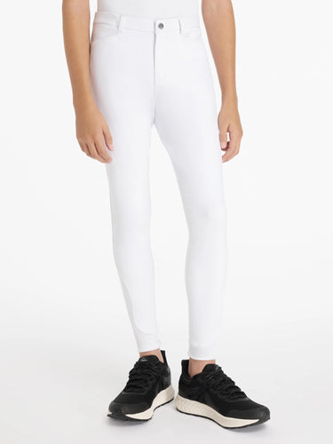 LeMieux Young Rider Boys Sports Breeches White| Online For Equine