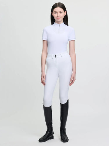 LeMieux Young Rider Brilliance Livvy Short Sleeve Show Shirt White| Online For Equine
