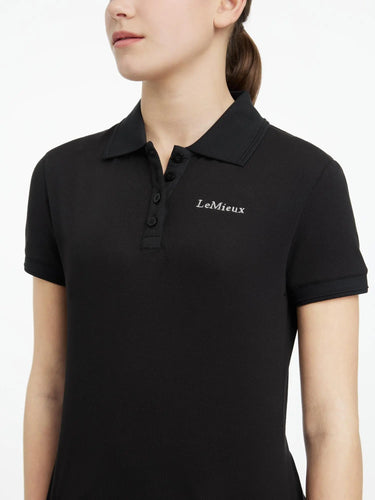 LeMieux Young Rider Classique Polo Shirt Black| Online For Equine