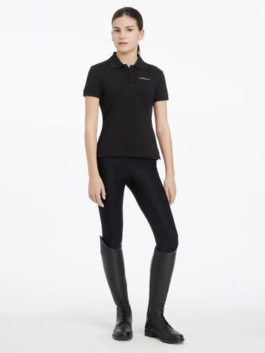 LeMieux Young Rider Classique Polo Shirt Black| Online For Equine