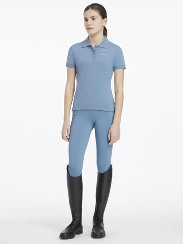 LeMieux Young Rider Classique Polo Shirt Ice Blue