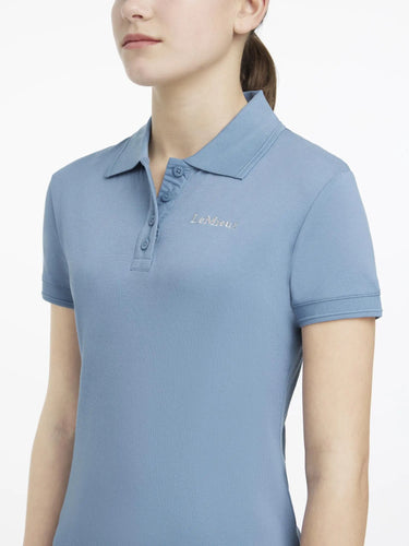 LeMieux Young Rider Classique Polo Shirt Ice Blue