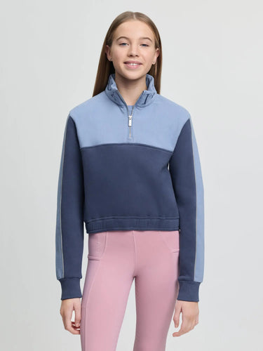LeMieux Young Rider Cropped Kate Quarter Zip Shadow| Online For Equine