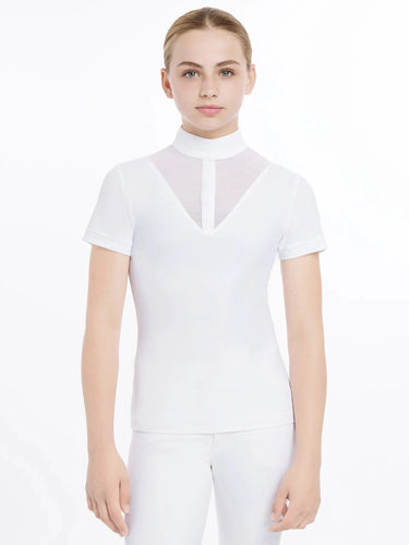 LeMieux Young Rider Eva Short Sleeve Show Shirt White| Online For Equine