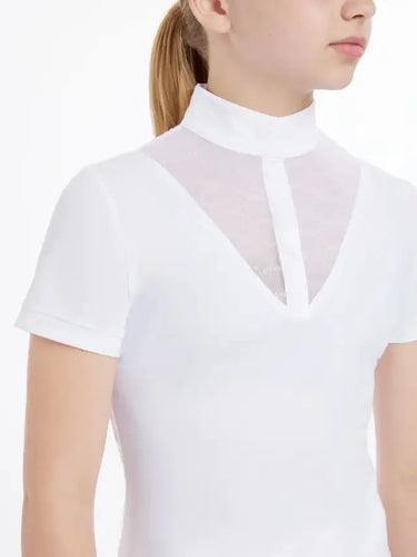 LeMieux Young Rider Eva Short Sleeve Show Shirt White| Online For Equine