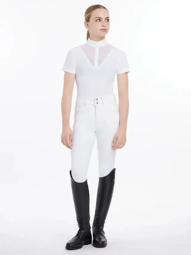 LeMieux Young Rider Eva Short Sleeve Show Shirt White| Online For Equine