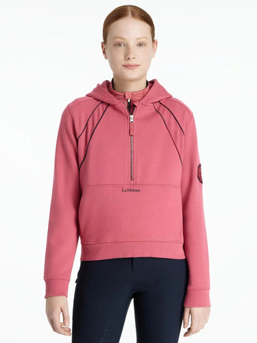 LeMieux Young Rider Hettie Half Zip Hoodie Cranberry| Online For Equine