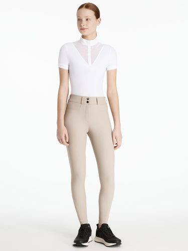 LeMieux Young Rider Izzy Knee Grip Breeches Almond| Online For Equine