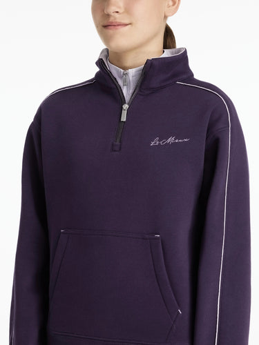 LeMieux Young Rider Kate Quarter Zip Sweat Juniper/Lilac