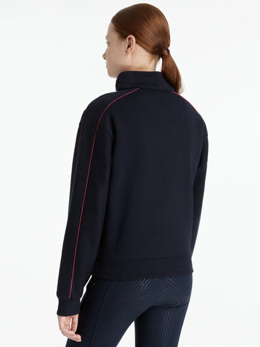 LeMieux Young Rider Kate Quarter Zip Sweat Navy/Cranberry| Online For Equine
