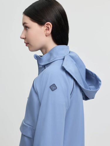LeMieux Young Rider Paige Quarter Zip Waterproof Jacket Powder Blue| Online For Equine